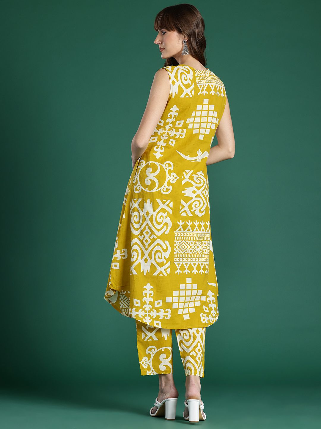 Indo Era Tribal Printed Pure Cotton Kurta with Trousers