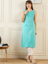 Indo Era Women Ethnic Motifs Printed Block Print Kurta