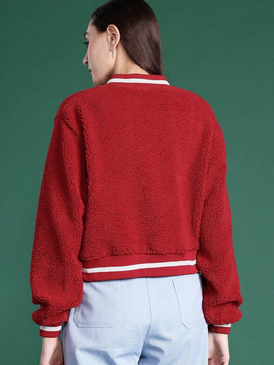 DressBerry Fleece Bomber Jacket