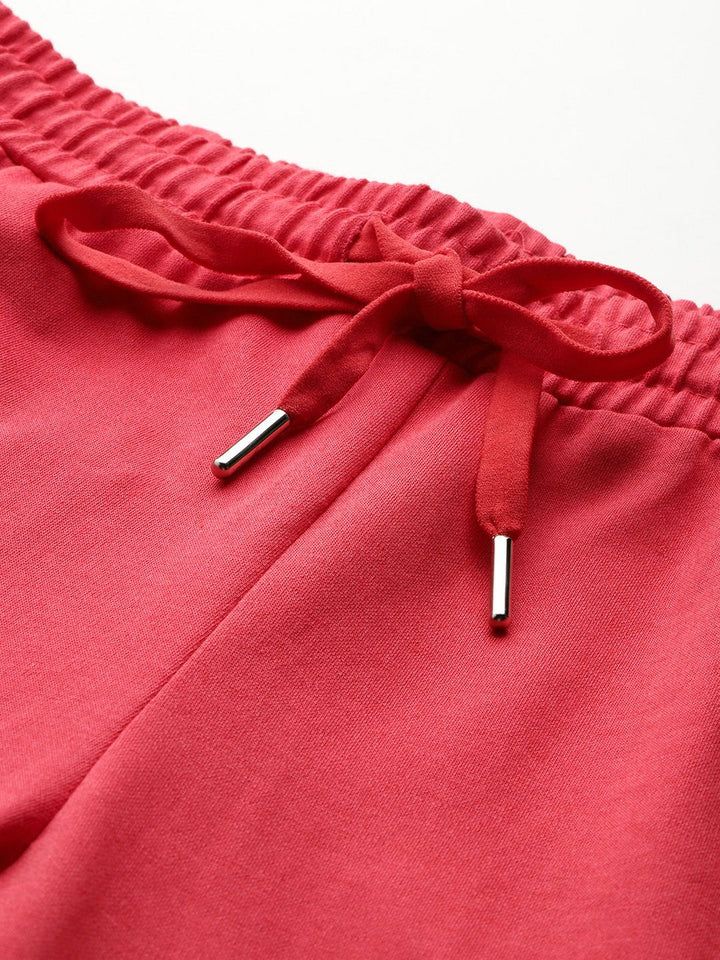 Monte Carlo Women Mid-Rise Regular Fit Track Pants with Side Stripes