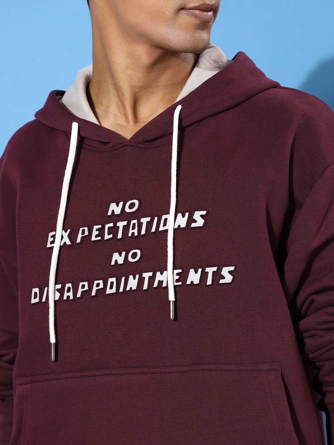 Difference of Opinion Men Printed Hooded Sweatshirt