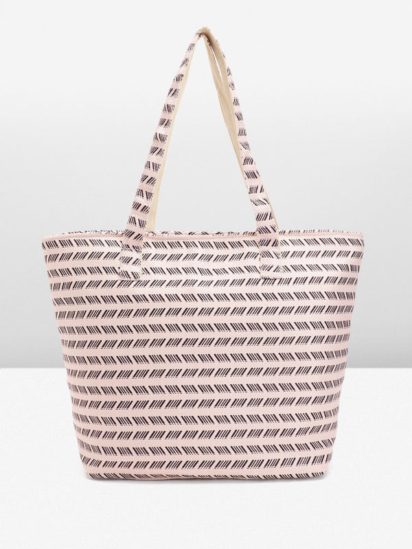 Anouk Geometric Self Design Structured Shoulder Bag