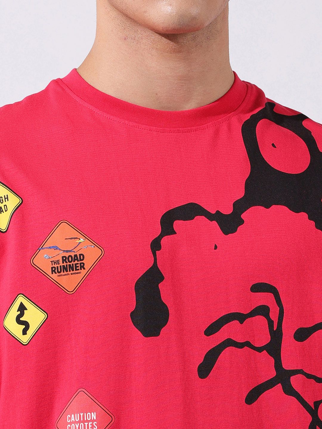 The Indian Garage Co Men Boxy Looney Tunes Printed T-Shirt