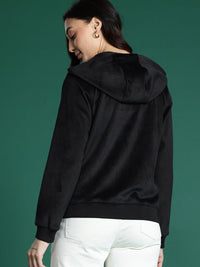 DressBerry Corduroy Hooded Bomber Jacket