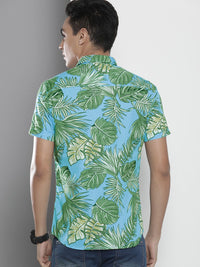 The Indian Garage Co Men Slim Fit Floral Print Resortwear Shirt