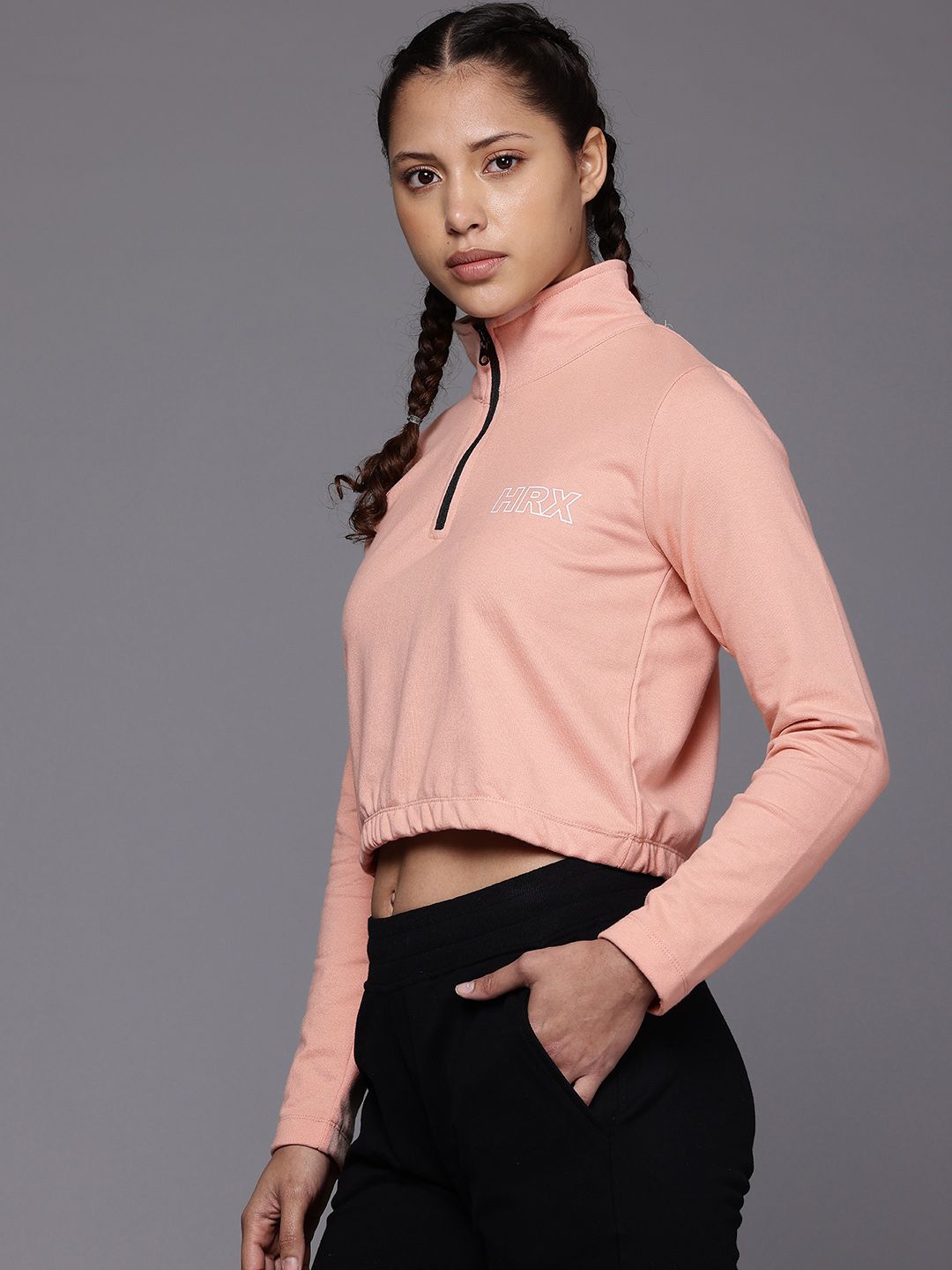 HRX by Hrithik Roshan Half-Zipper Outdoor Sweatshirt