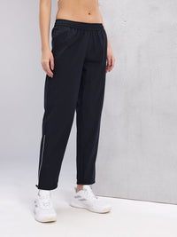 HRX by Hrithik Roshan Women Mid-Rise Rapid-Dry Training Track Pants with Toggle Hem