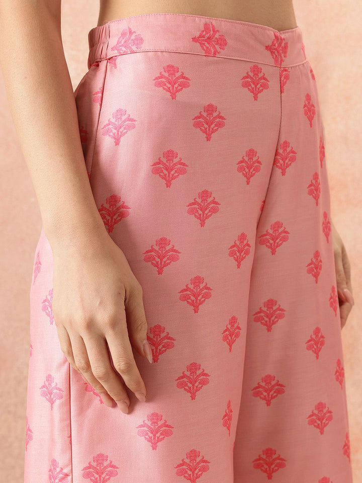 all about you Floral Printed Sequinned Kurta with Palazzos