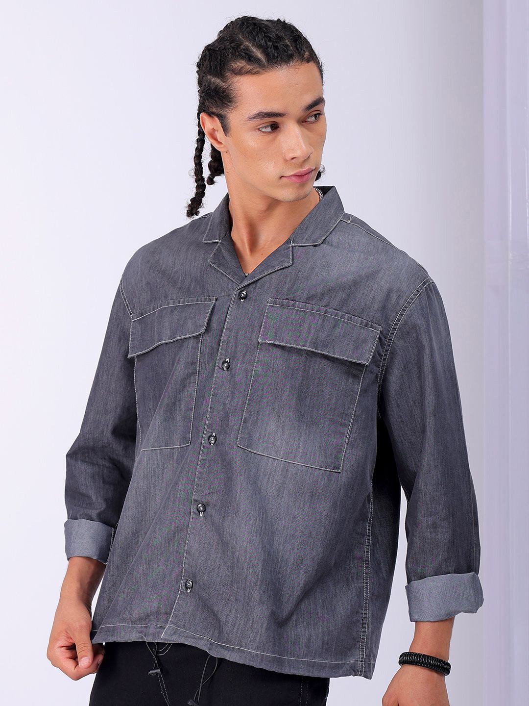 The Indian Garage Co Men Boxy Opaque Casual Shirt