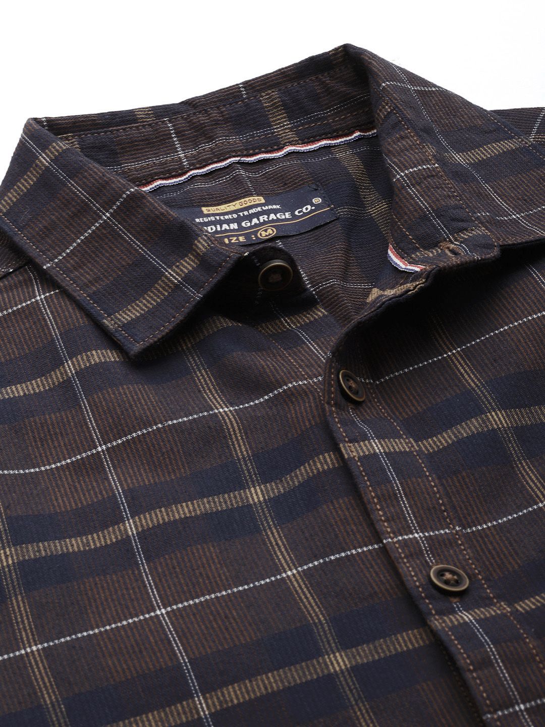 The Indian Garage Co Men Checked Casual Shirt