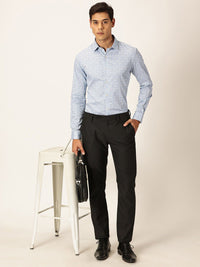 Thomas Scott Premium Smart Fit Floral Printed Cutaway Collar Cotton Formal Shirt