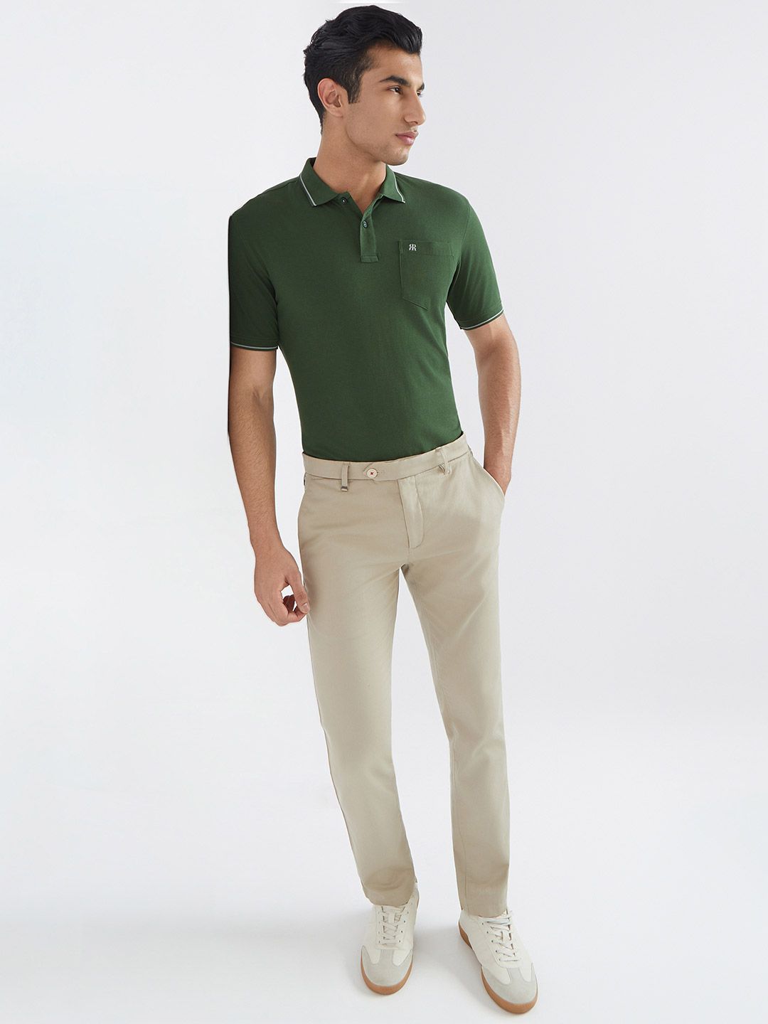 Raymond Pure Cotton Modern Fit Polo Collar T-shirt