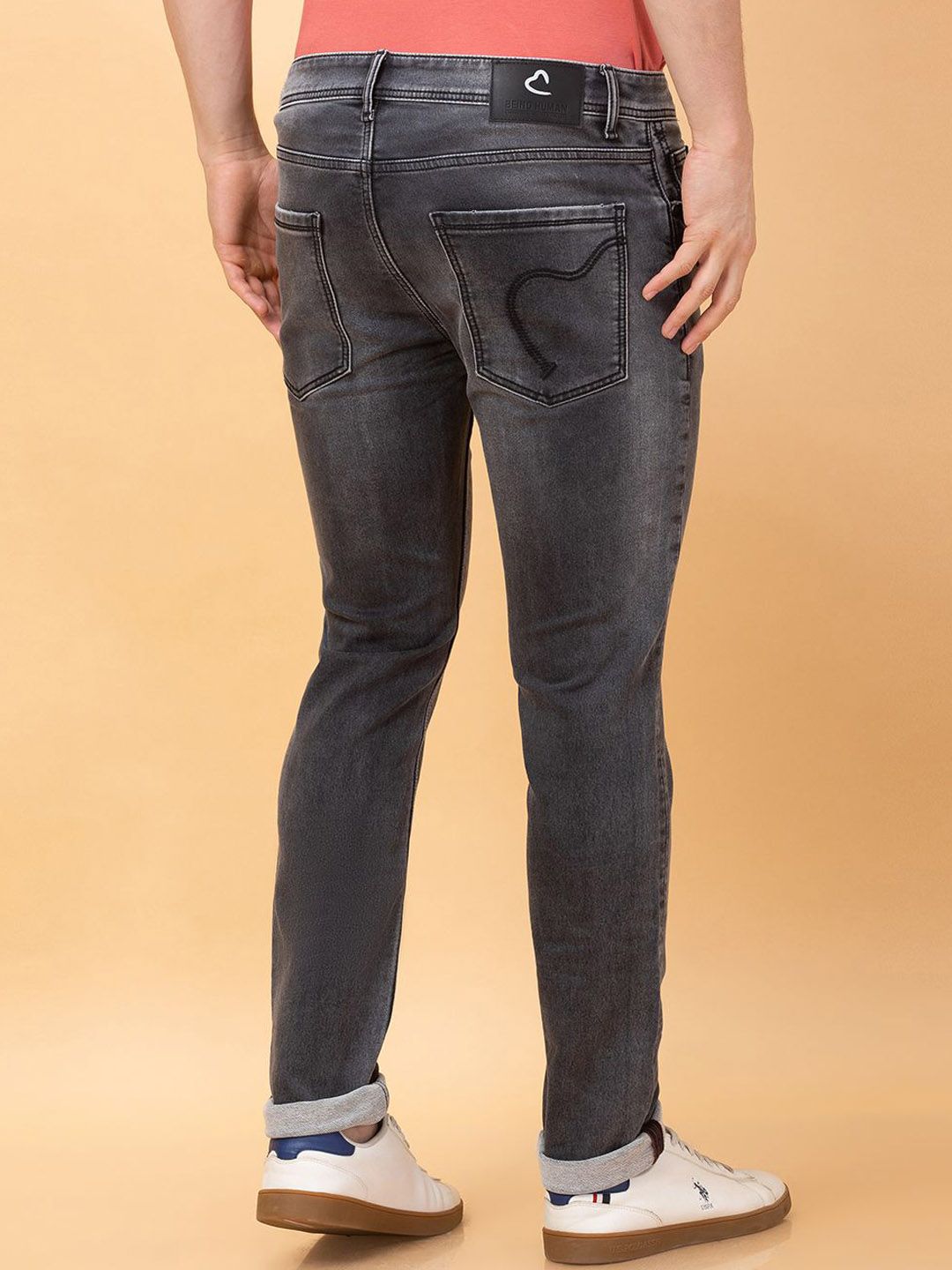 Being Human Men Skinny Fit Heavy Fade Jeans