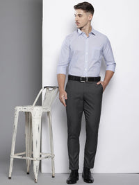The Indian Garage Co. X Luxe Men Checked Slim Fit Formal Trousers