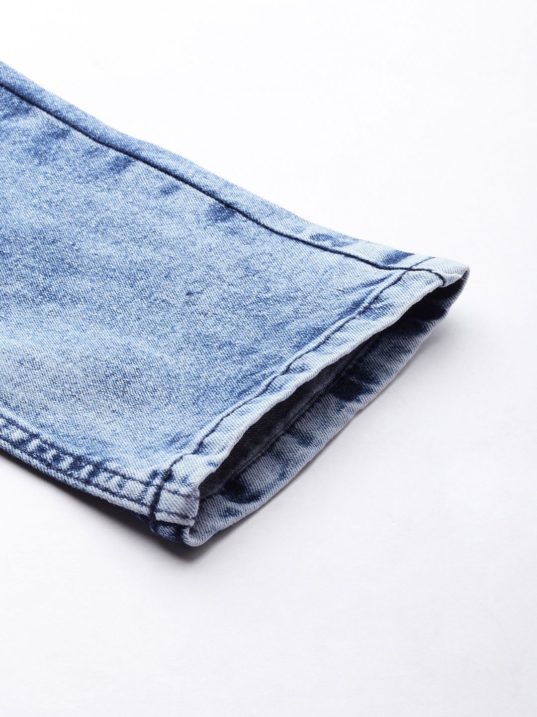 The Indian Garage Co Men Slim Fit Light Fade Stretchable Jeans