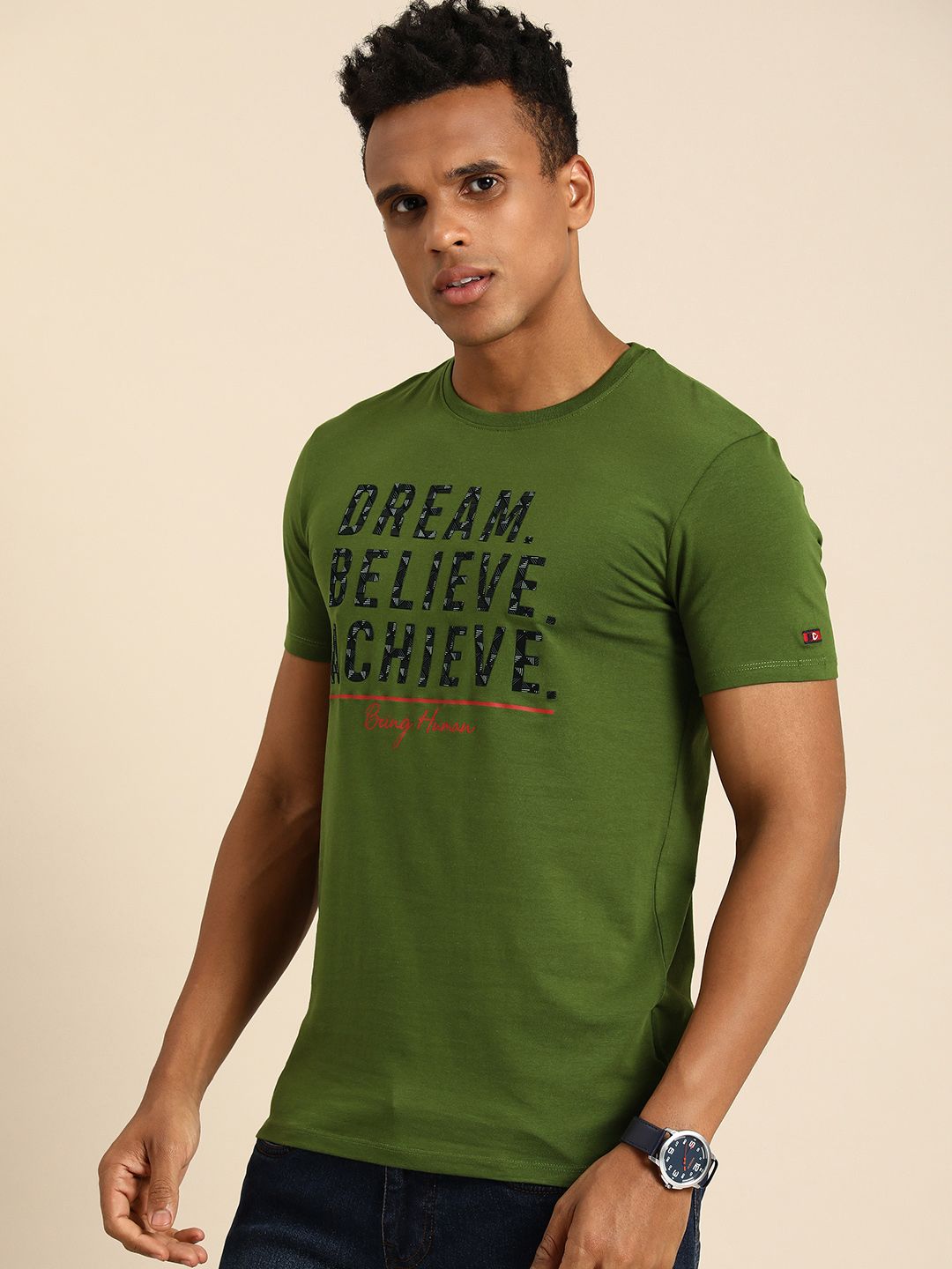 Being Human Typography Printed T-shirt