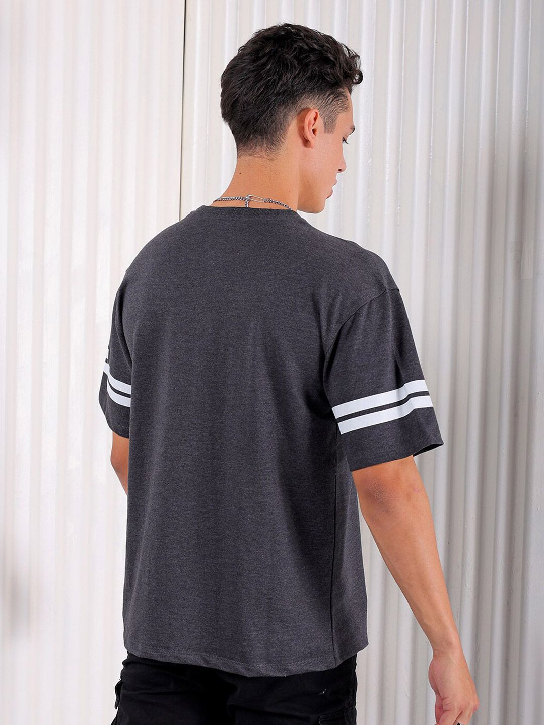 The Indian Garage Co Typography Printed Pure Cotton Regular Fit T-shirt