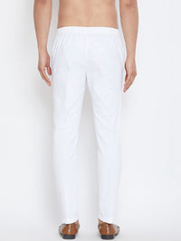 See Designs Men White Solid Pyjamas
