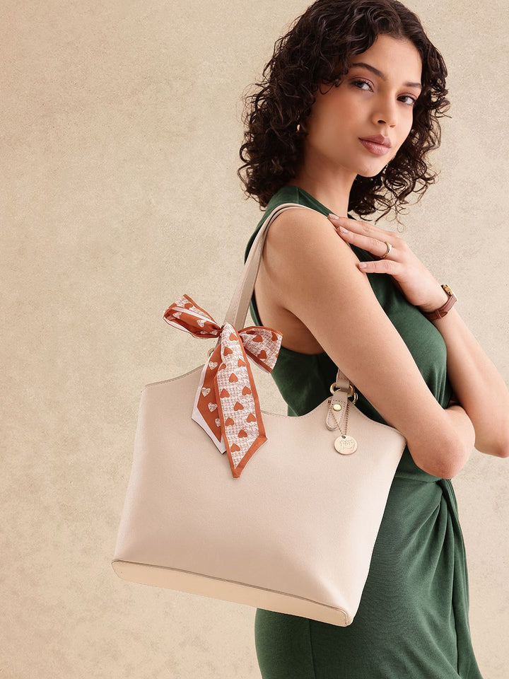 all about you Structured Shoulder Bag with Bow Detail