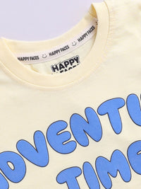 Happy Faces Boys Snoopy Printed Pure Cotton T-shirt