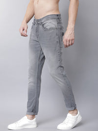 Highlander Men Grey Tapered Fit Mid-Rise Clean Look Jeans Regingable