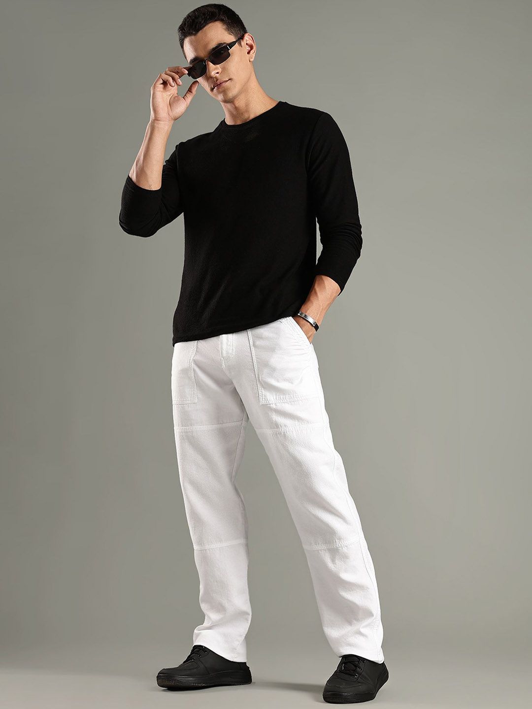 Thomas Scott Men Regular Fit Chinos Trousers