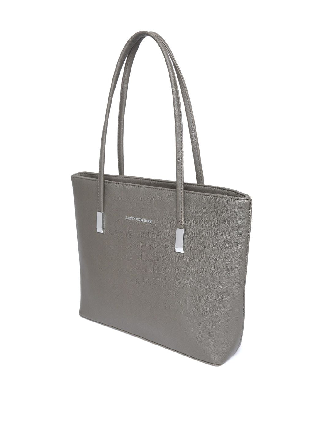 Lino Perros Grey Solid Shoulder Bag