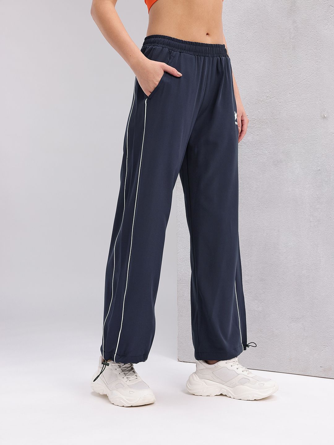 HRX by Hrithik Roshan Women Piping Detail Lifestyle Track Pants