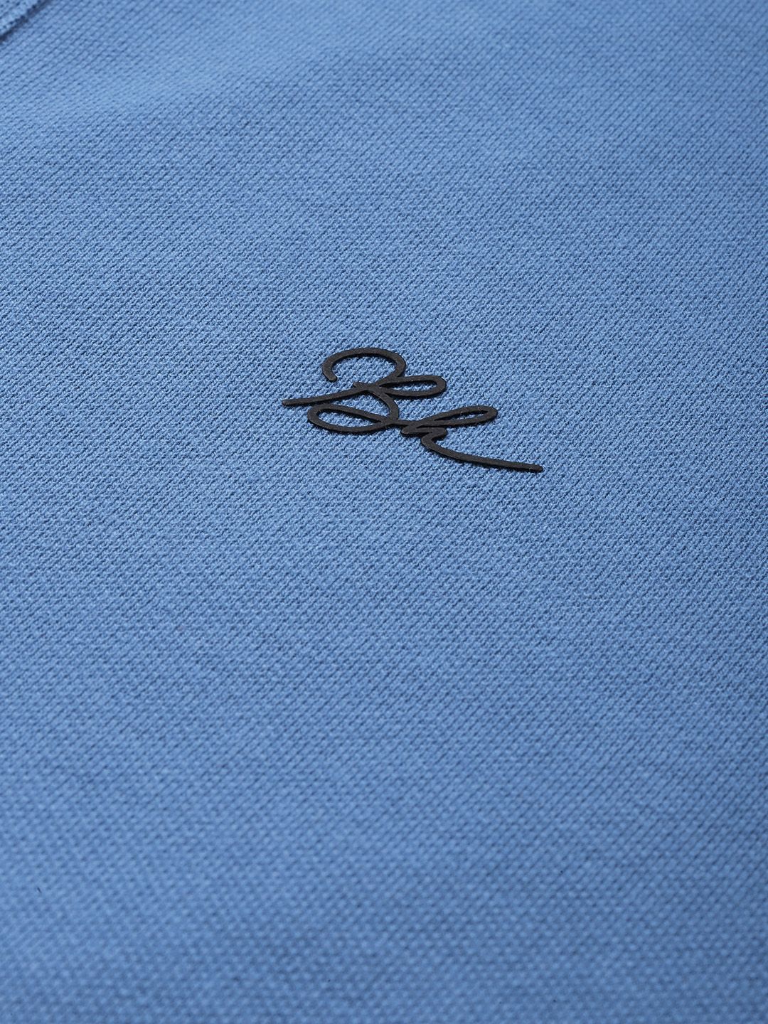 Being Human Striped Polo Collar Pure Cotton T-shirt
