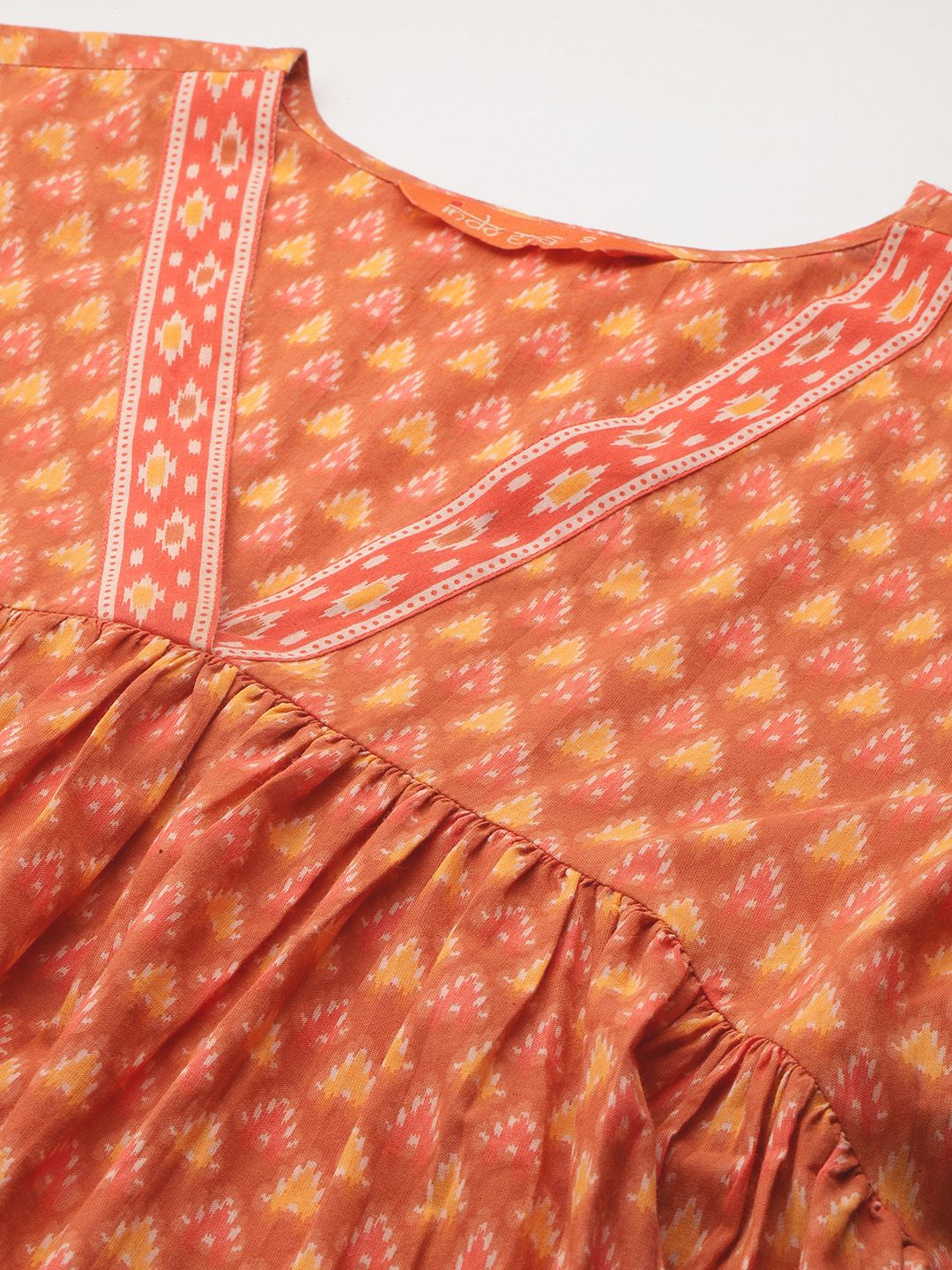 Indo Era Printed Empire Pure Cotton Kurta with Trousers