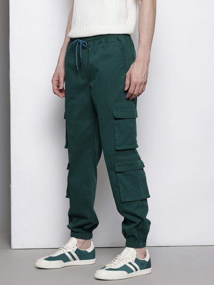 The Indian Garage Co Men Relaxed Fit Cargo Style Joggers