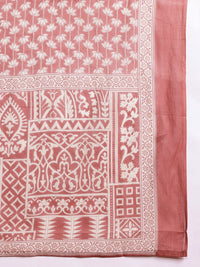 Anouk Floral Print Pure Cotton Kurta with Trousers & With Dupatta