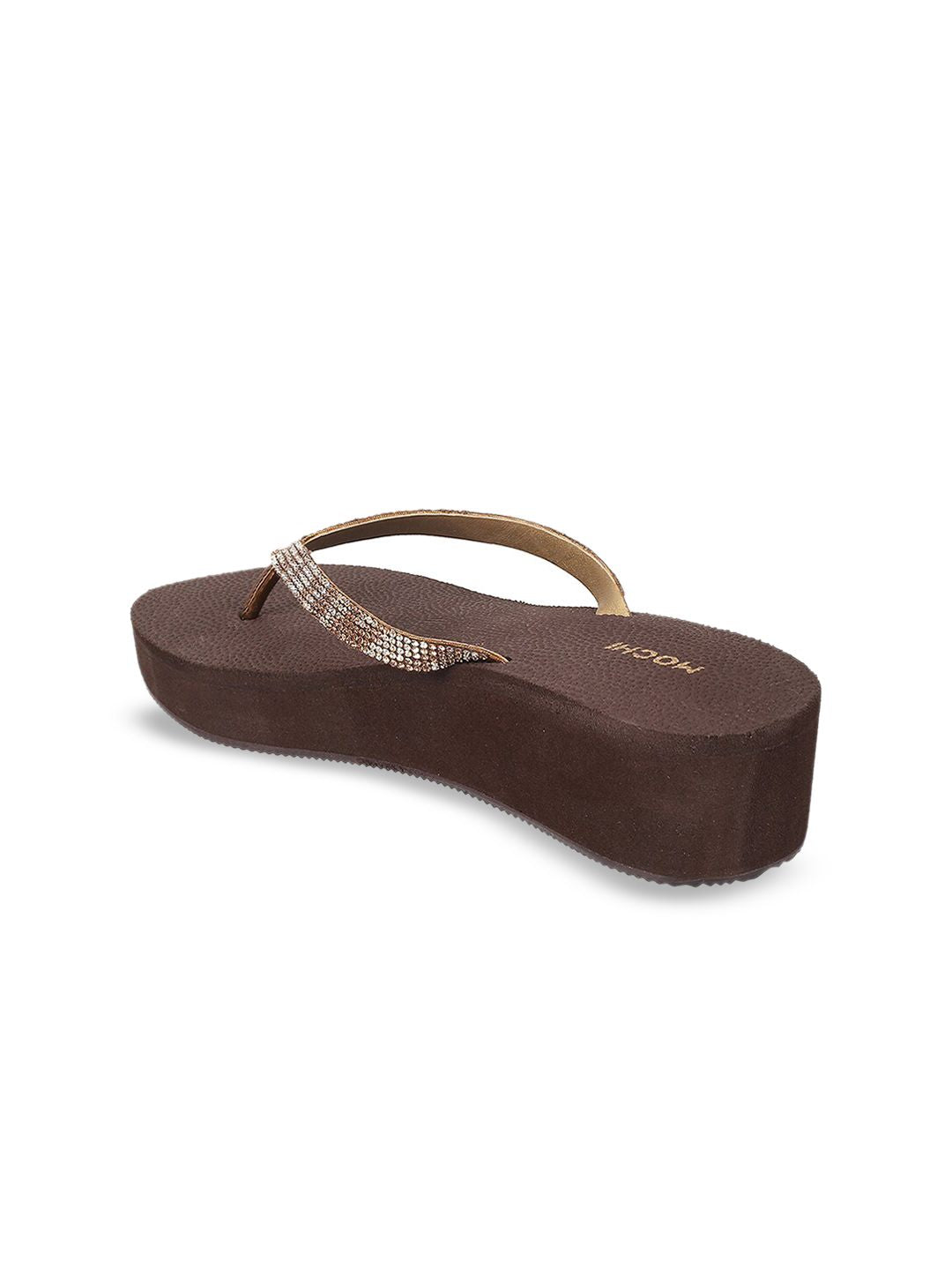 Mochi Embellished Open Toe Wedges