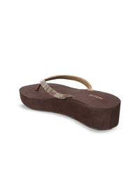 Mochi Embellished Open Toe Wedges