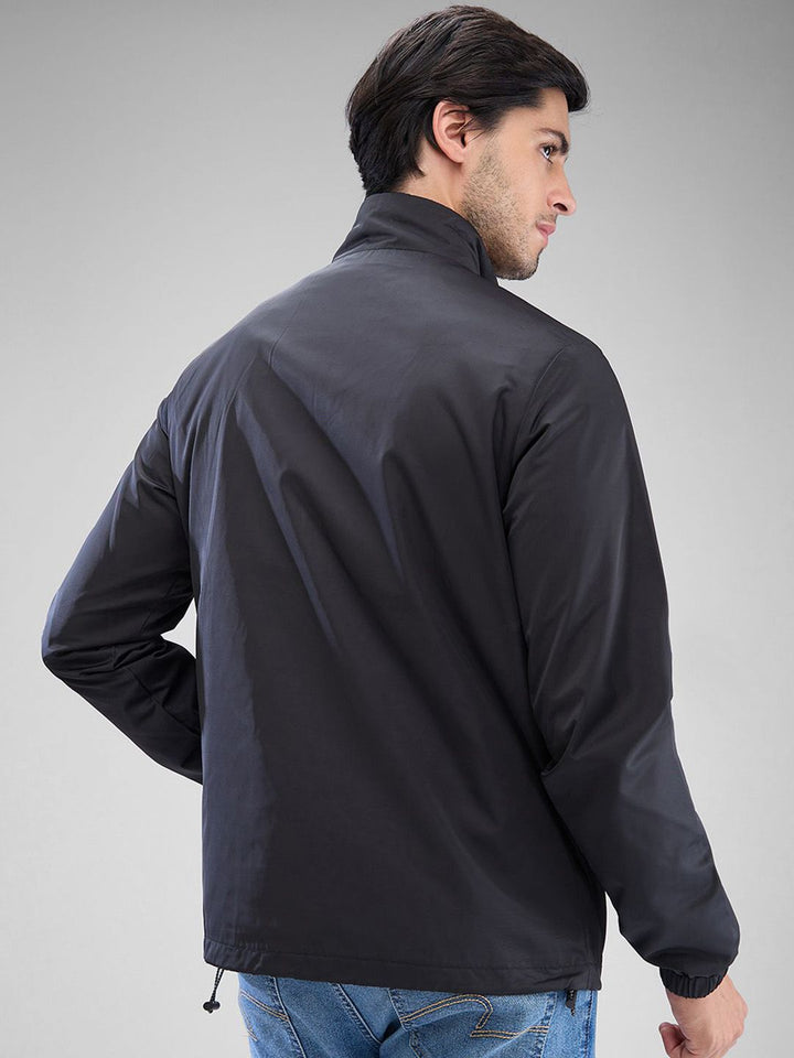 SPYKAR Men Solid Mock Collar Sporty Jacket