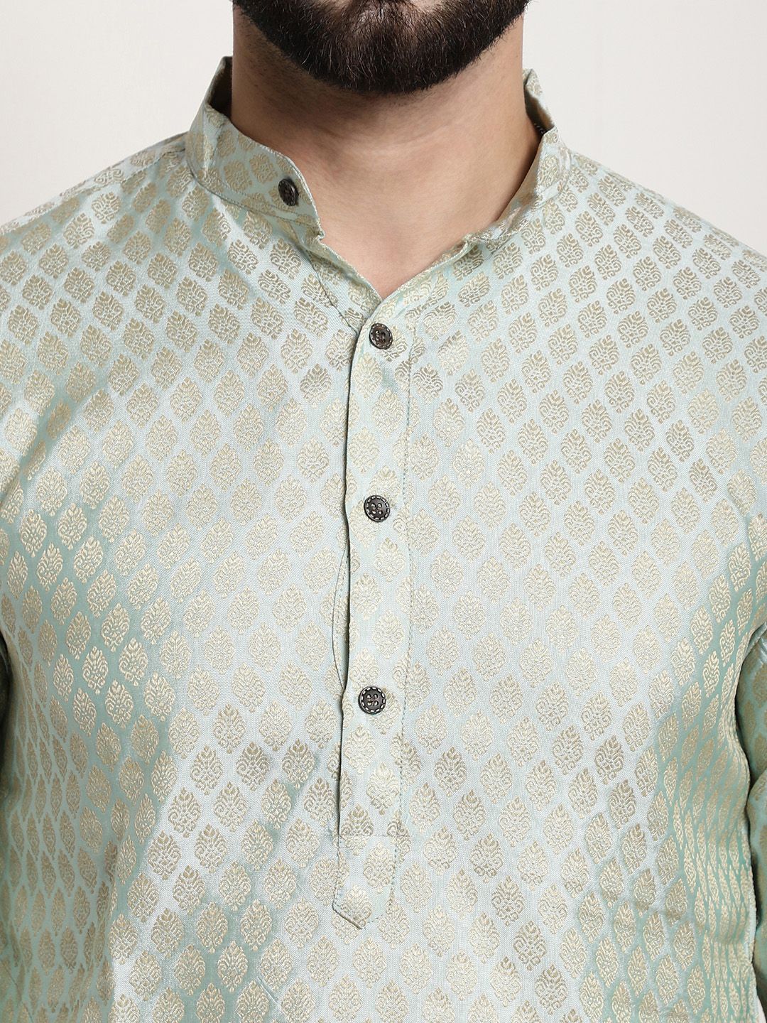 SOJANYA Motif Etnik Tenunan Rekaan Band Kolar Kurta Lurus