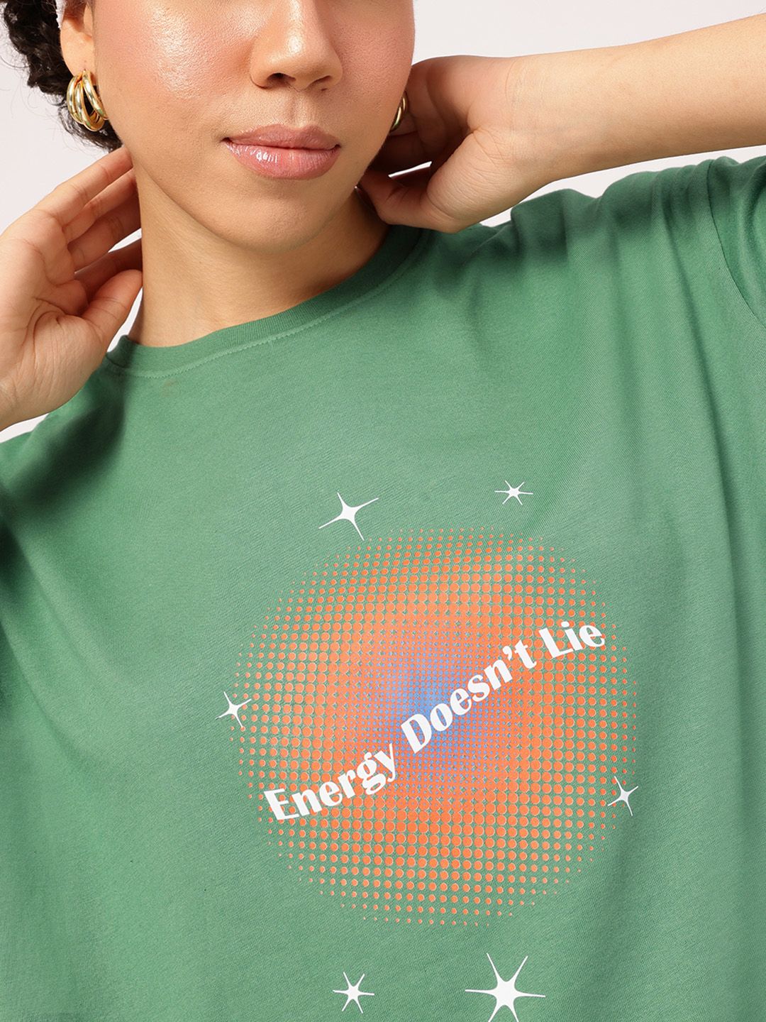 DressBerry Vibe Check Printed T-shirt