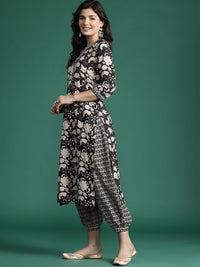 Indo Era Floral Printed Pure Cotton Kurta with Salwar & With Dupatta