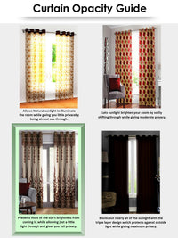 Story@home Biru &amp; Kelabu Langsir Pintu Geometri 2 Keping