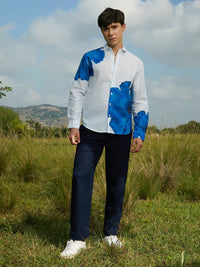 Campus Sutra Men Relaxed Fit Spread Collar Floral Printed Cotton Casual Shirt