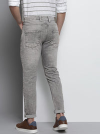 The Indian Garage Co Men Grey Slim Fit Light Fade Stretchable Jeans