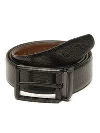 Teakwood Leathers Men Textured Leather Reversible Formal Belt