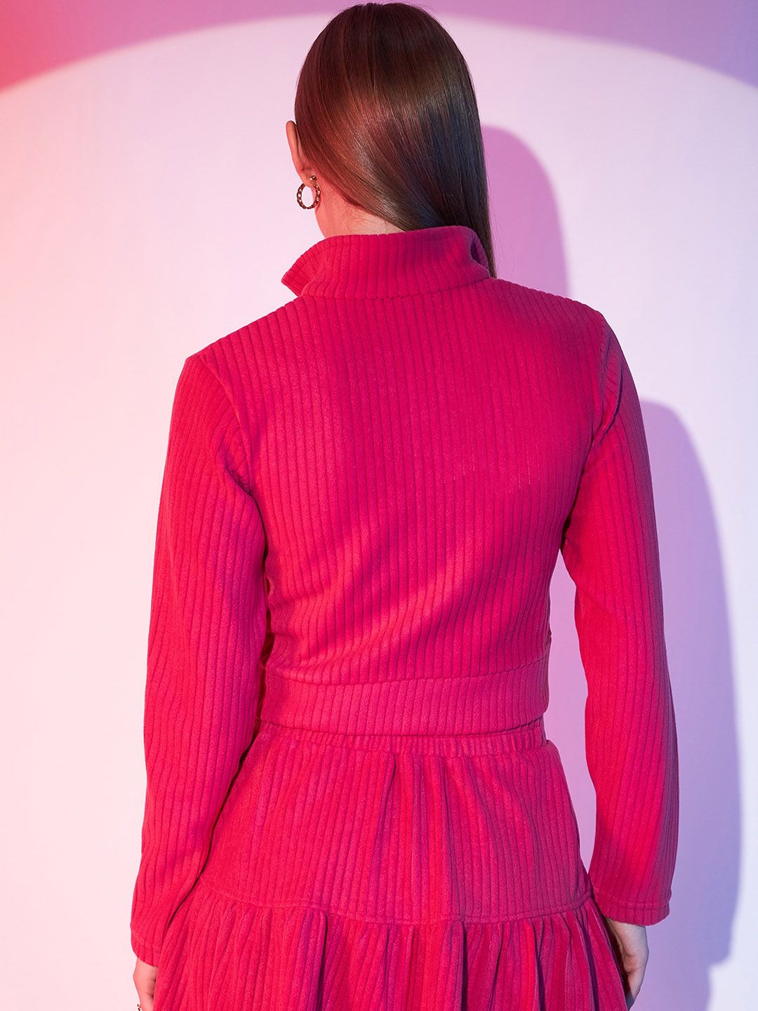 STREET 9 Mock Collar Crop Tailored Jacket
