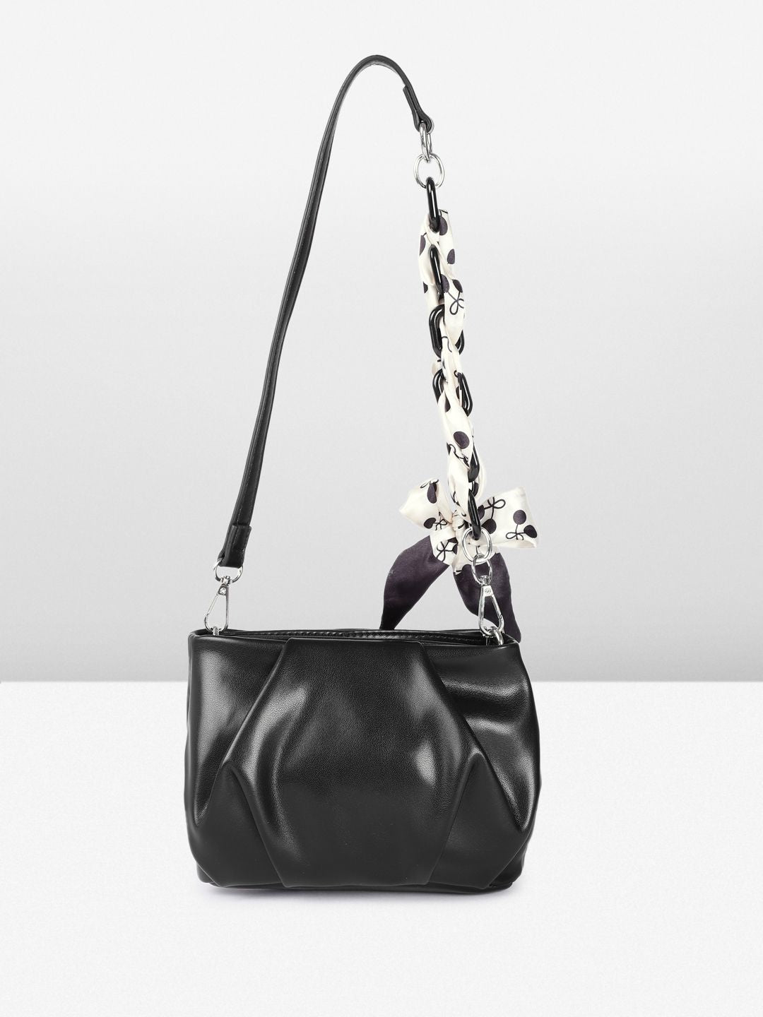 DressBerry Self-Design Shoulder Bag with Printed Scarf