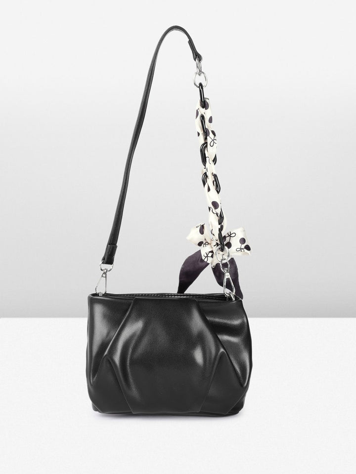 DressBerry Self-Design Shoulder Bag with Printed Scarf