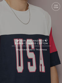 DILLINGER Men Typography Printed Oversized T-shirt