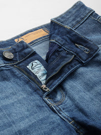 Being Human Men Skinny Fit Low Distress Heavy Fade Stretchable Jeans