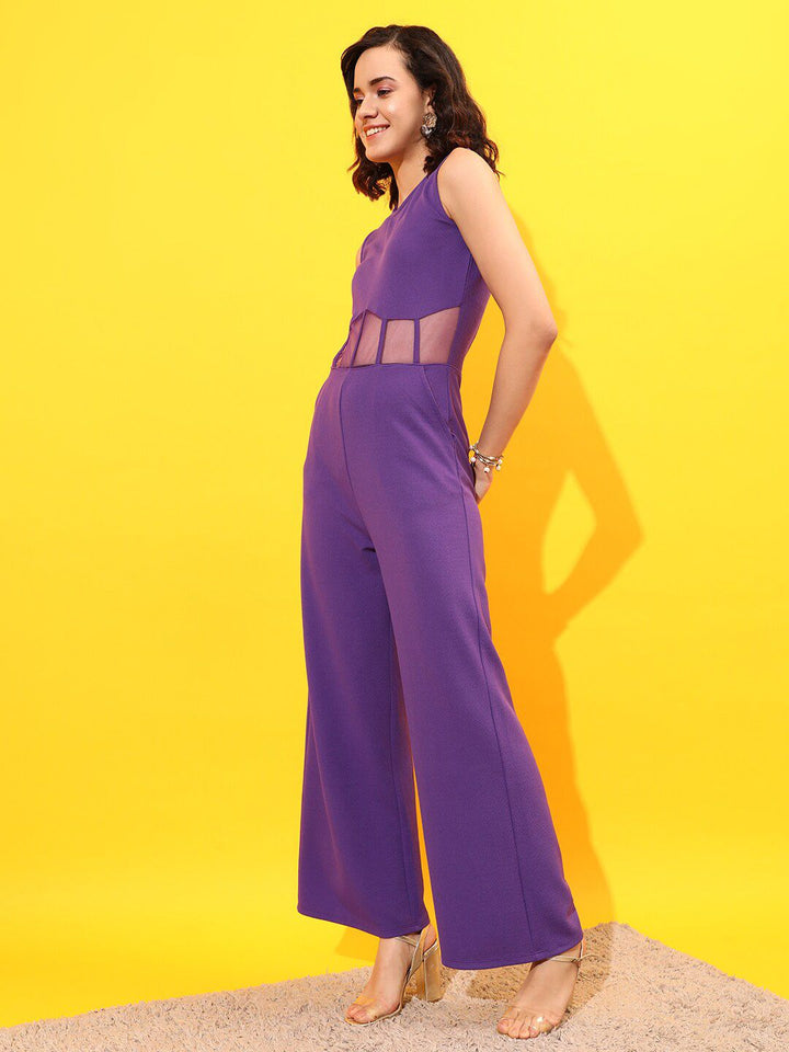STREET 9 Round Neck Basic Corset Jumpsuit