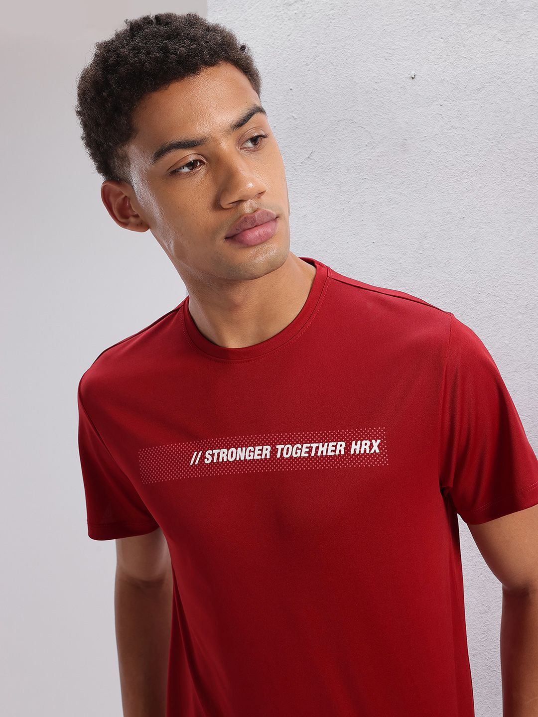 HRX by Hrithik Roshan Twin Collection Typography Printed T-shirt