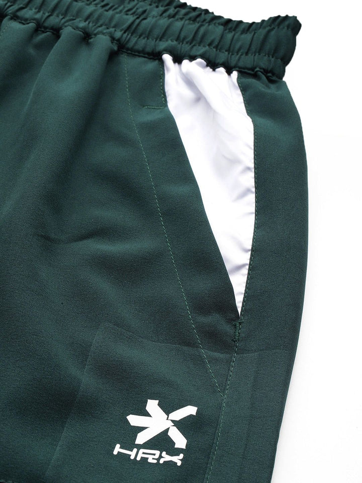 HRX by Hrithik Roshan Men Colourblocked Detail Mid-Rise Regular Fit Lifestyle Joggers
